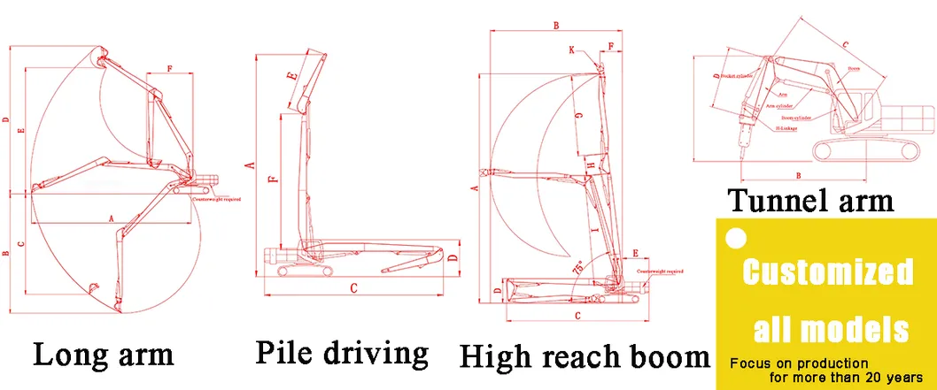Deep Pit Excavation Arm