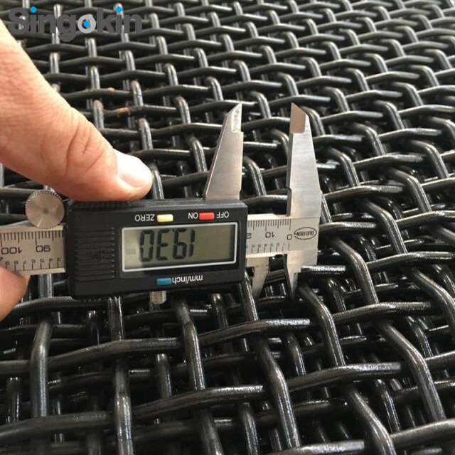 65mn Crimped Wire Mesh Vibration Screen for Mineral Powder Sieve