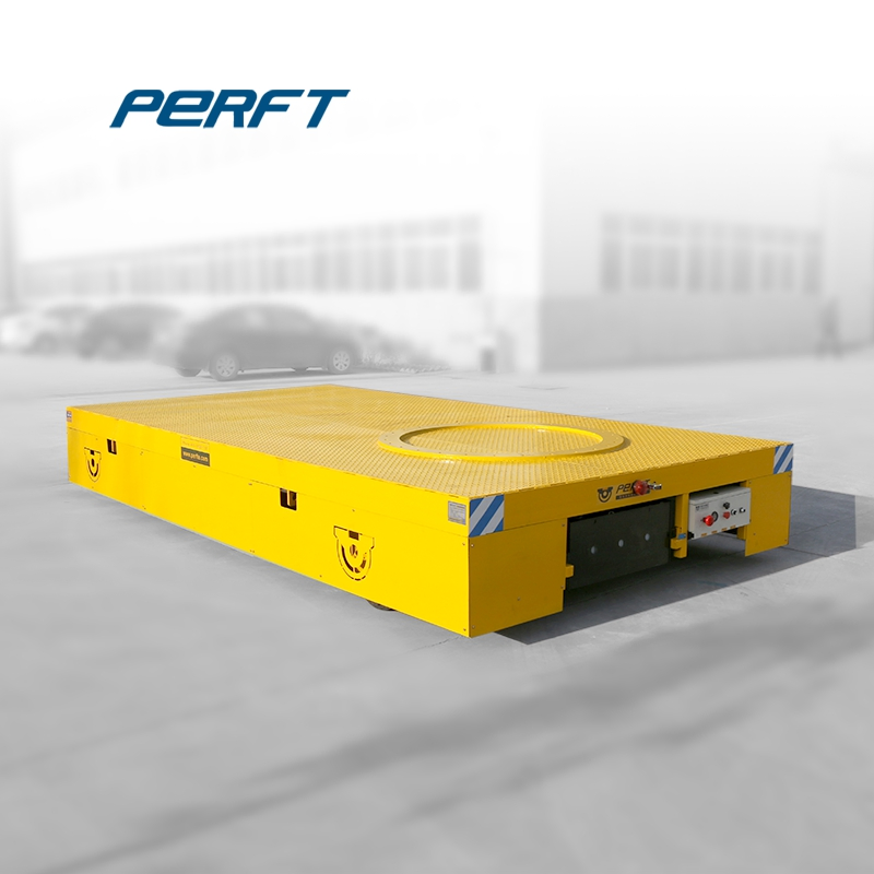 Heavy Duty Steel Pipes Rail Powered Transfer Cart Equipment