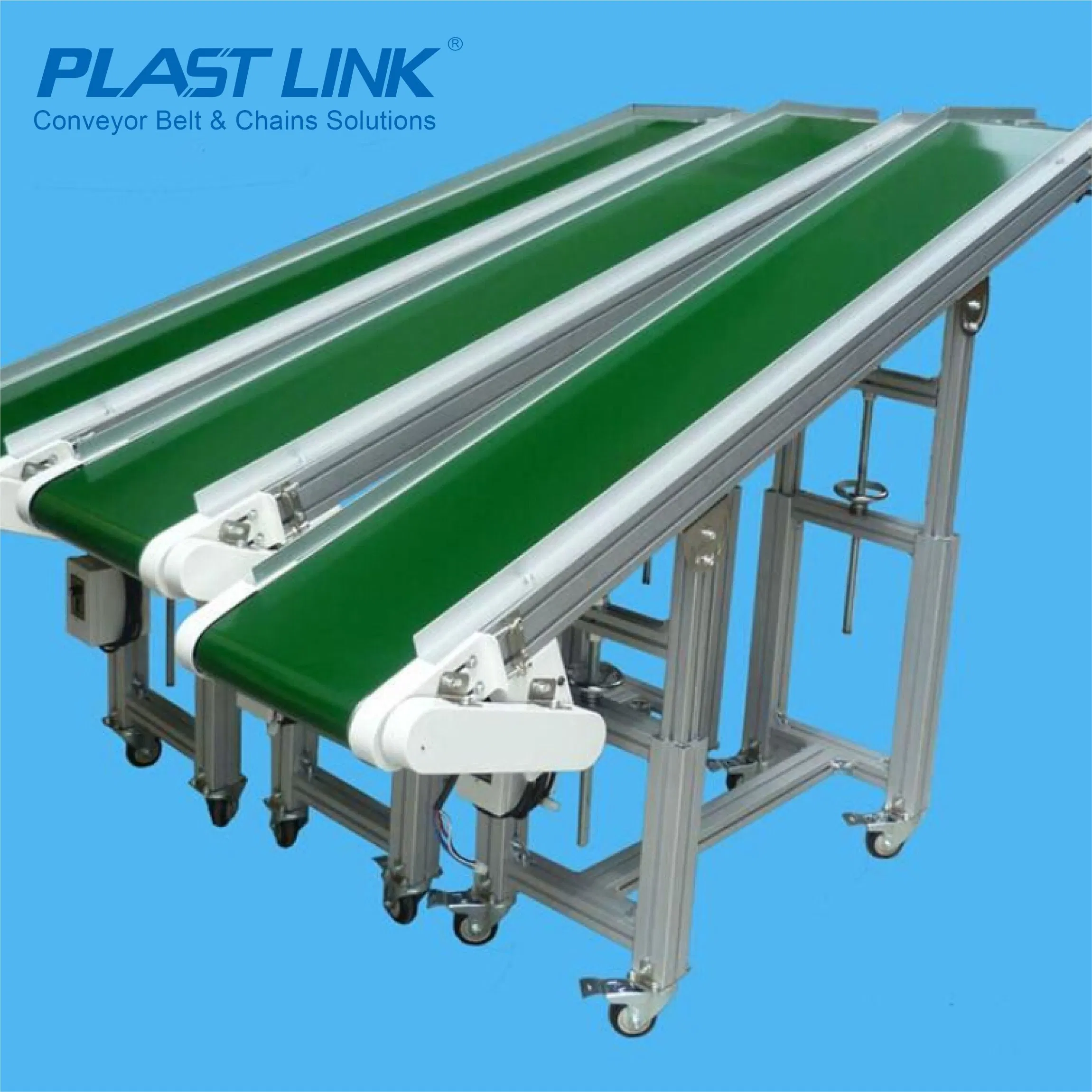 Factory Supply PVC/PU Belt Conveyor Machines for Food Assembly Line