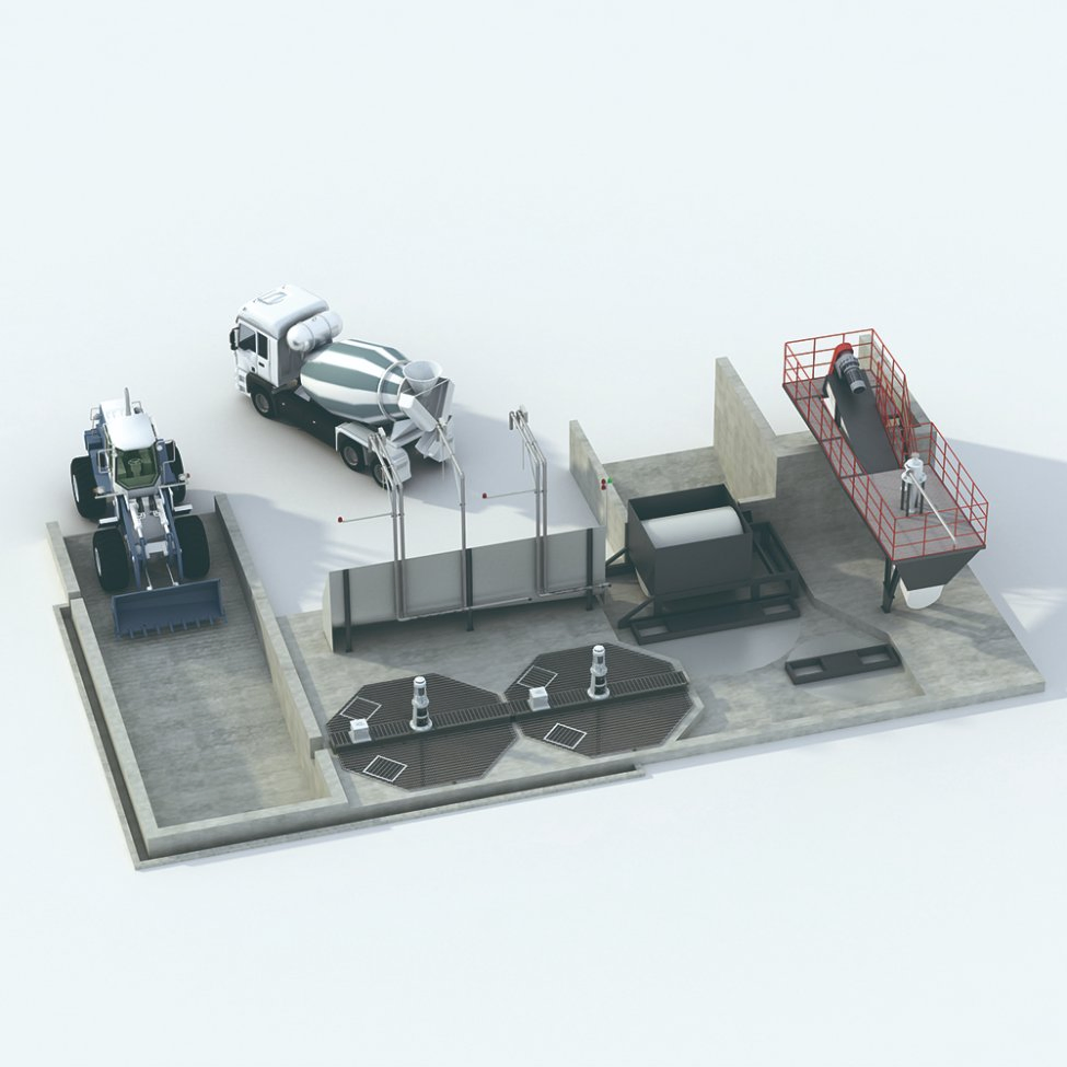 Wcre Reliable Concrete Mixer System with Overseas Technical Support Offered