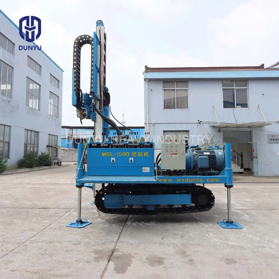 Crawler-Mounted Full-Hydraulic Borehole Deep Excavation Anchor Drilling Rig Machinery