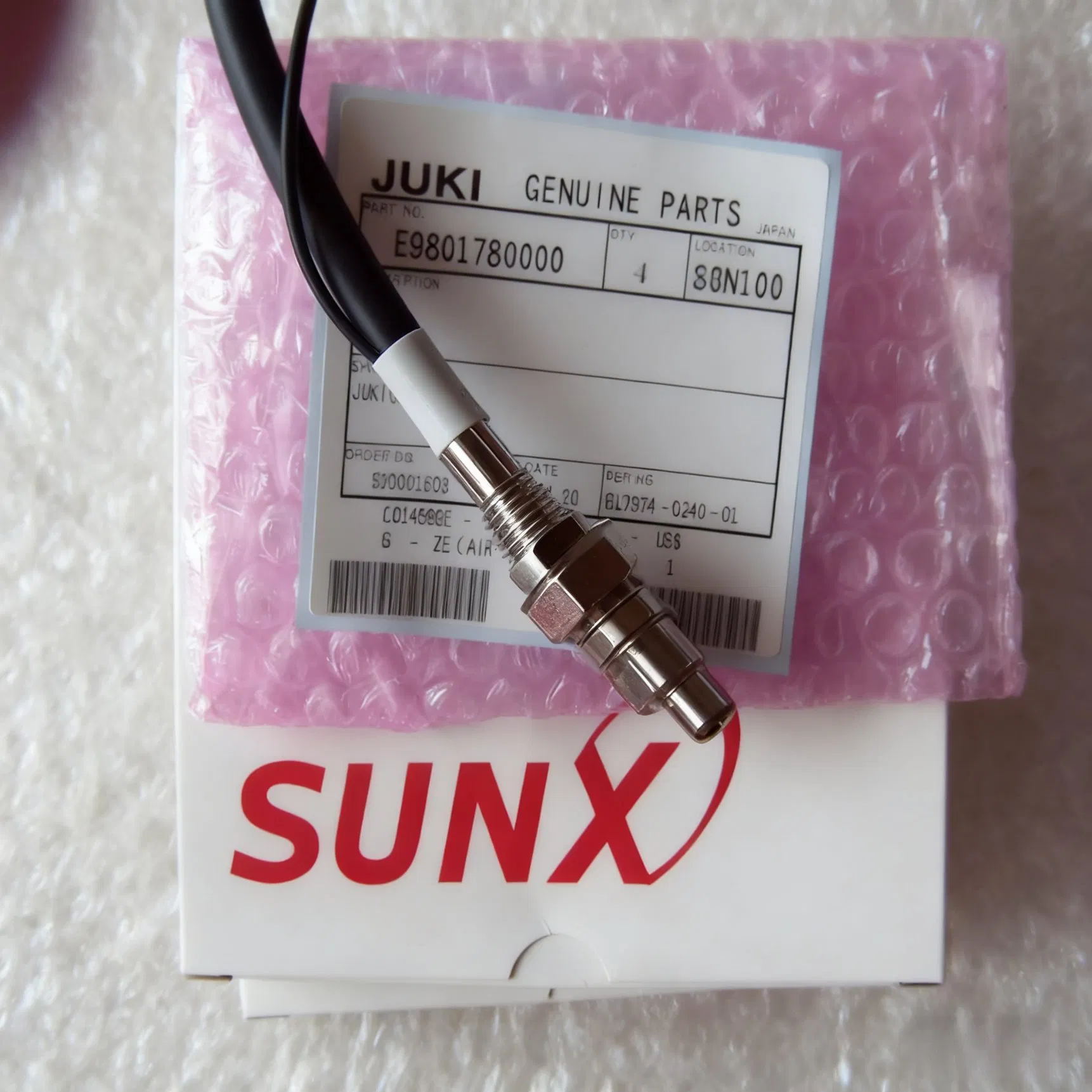 Juki Fiber Sensor E9801780000 Optical Detection System