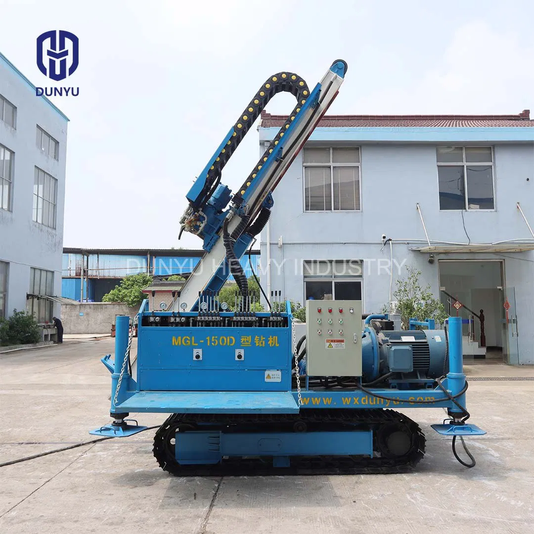 Crawler-Mounted Full-Hydraulic Borehole Deep Excavation Anchor Drilling Rig Machinery