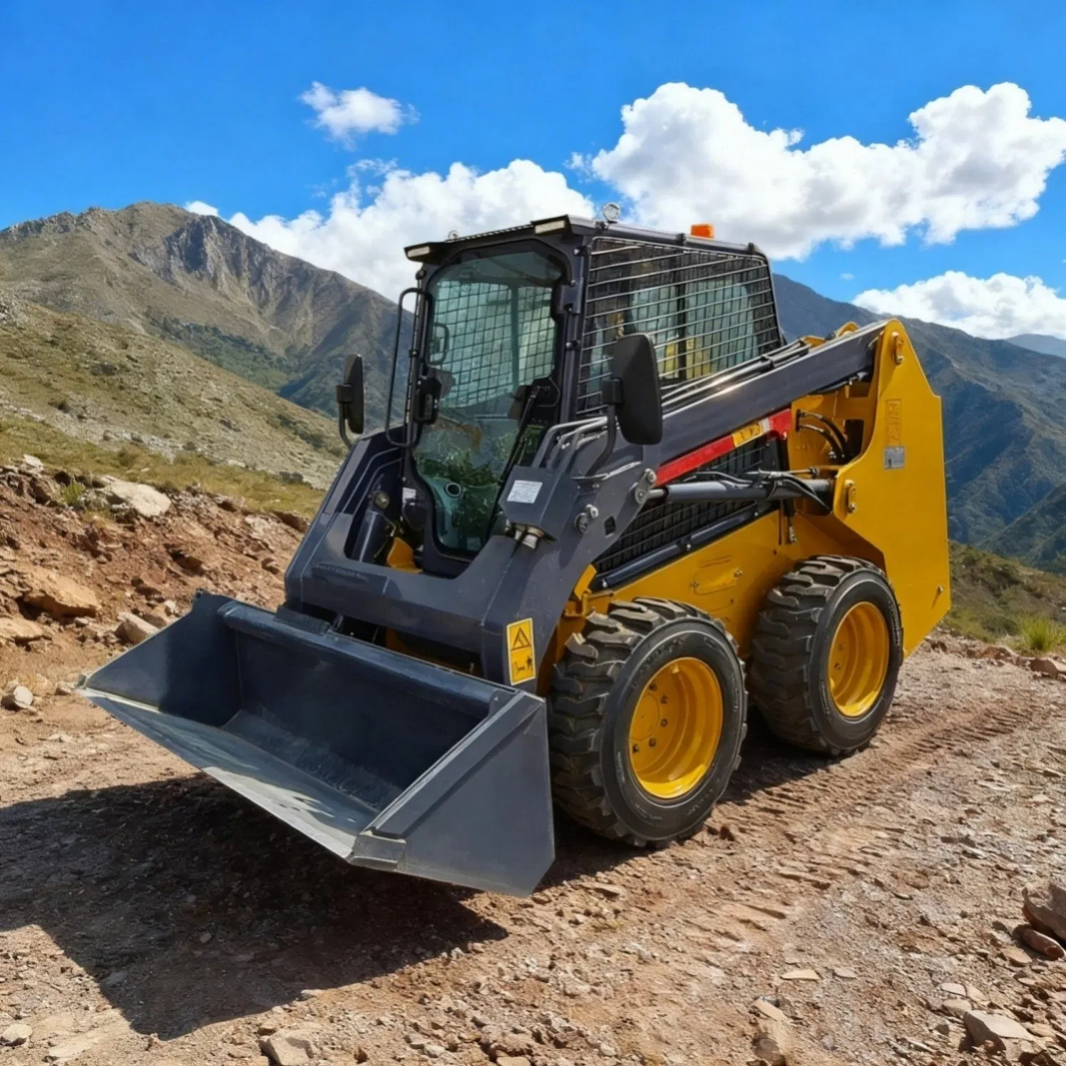 Model S55 Durable Skid Steer for Bridge Approach Work and Highway Shoulder Maintenance with Quick Attachment System for Various Tools