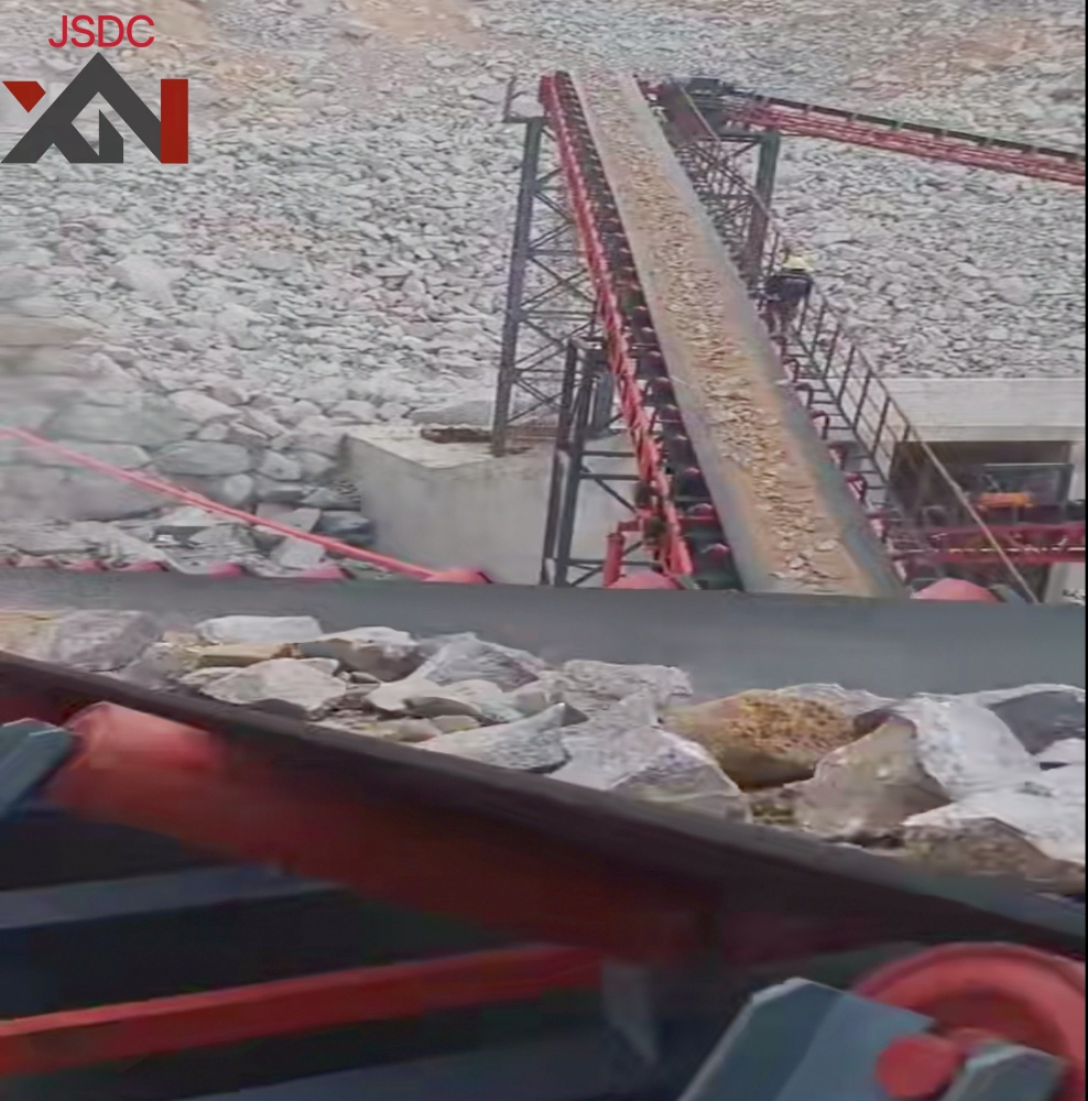 Heavy-Duty Belt Conveyor System for Streamlined Material Transport