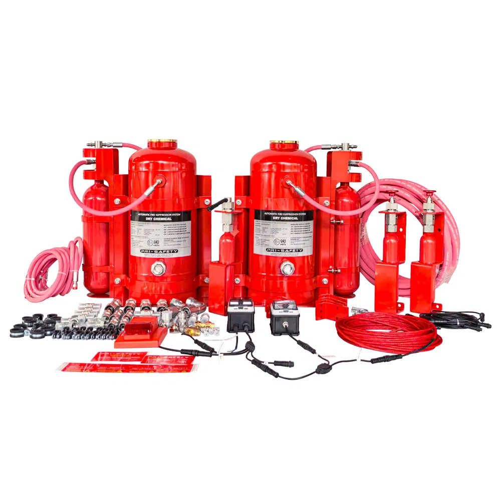 Customizable Mining Vehicle Fire Suppression System for Underground Equipment Automatic Protection