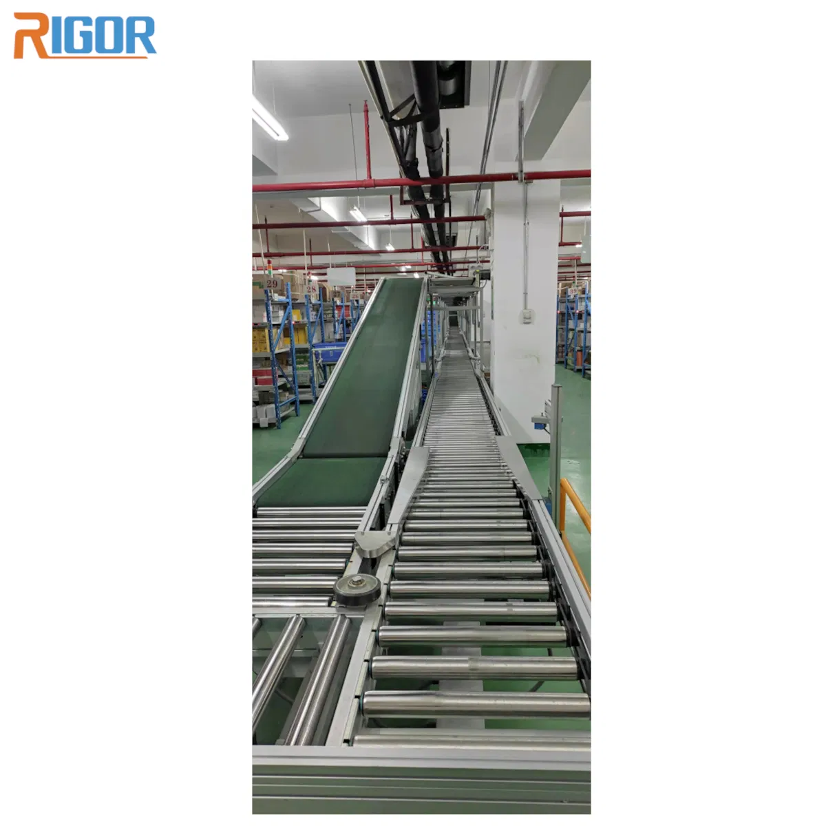 Industrial Belt Conveyor Automated Conveyor System Material Handling Belt Conveyor System