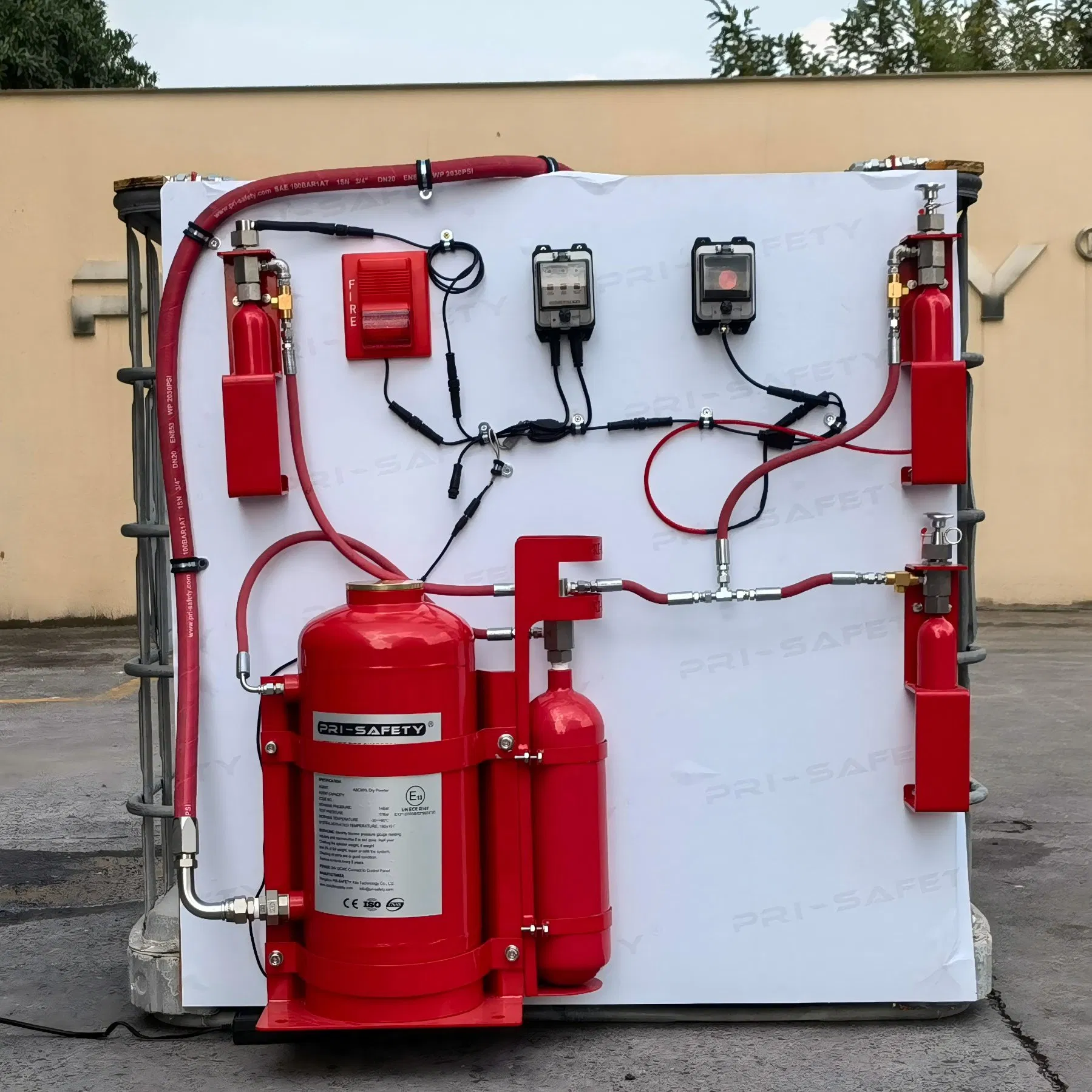 Customizable Mining Vehicle Fire Suppression System for Underground Equipment Automatic Protection
