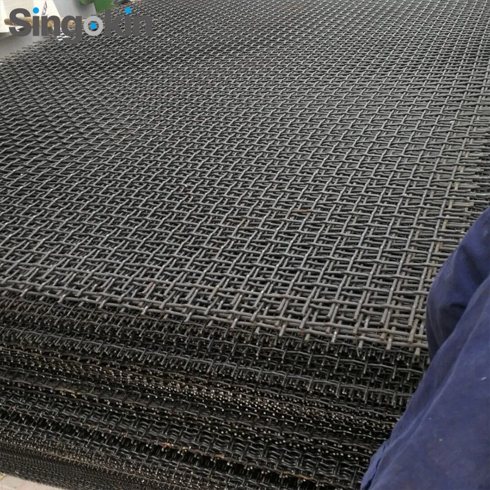 65mn Crimped Wire Mesh Vibration Screen for Mineral Powder Sieve