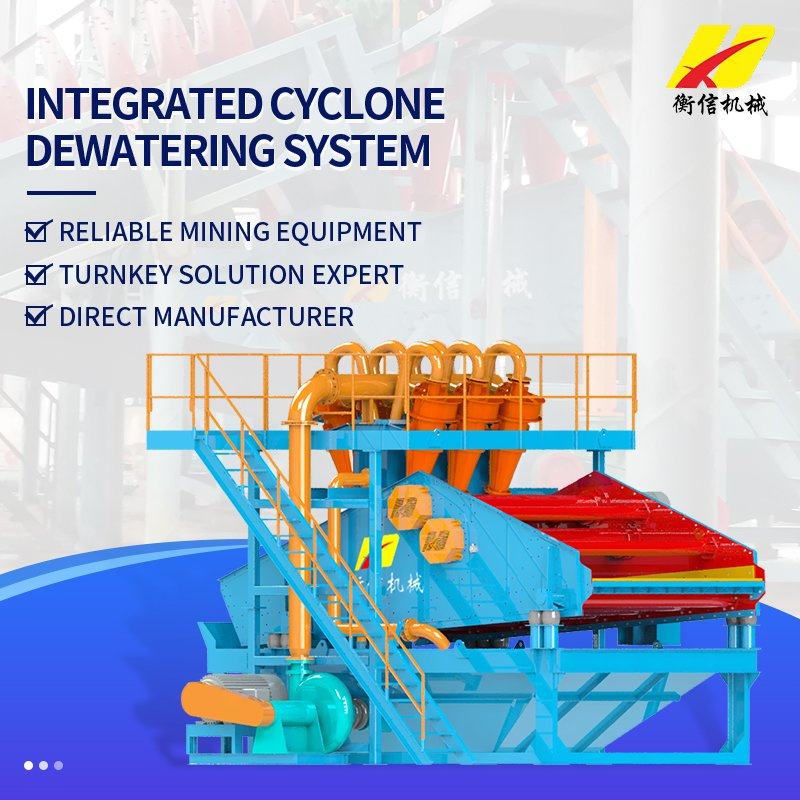 Cyclone Dewatering Screen System for Fine Sand &amp; Wastewater Separation