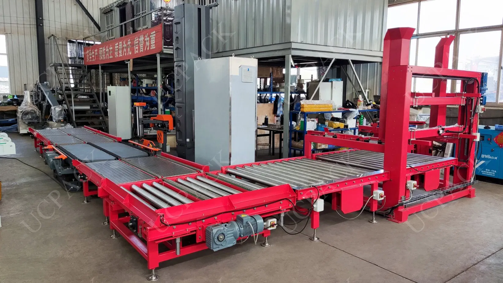 Heavy Duty Pallet Pop-up Roller Transfer Conveyor for 2-Way Pallets