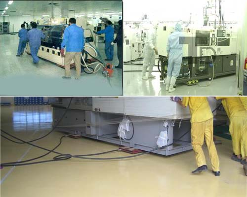 Air Bearing Casters Air Powered Casters Air Caster Systems as Heavy Load Moving Equipment and Industrial Material Handling Heavy Equipment Moving and Installati