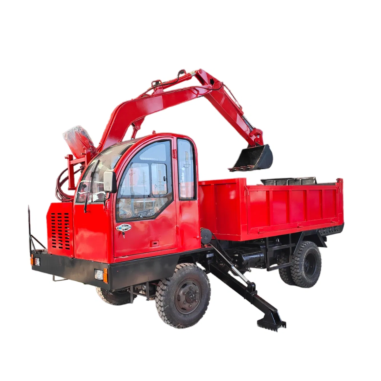 Versatile Vehicle-Mounted Excavator for Efficient Excavation and Transportation