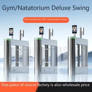 Office Building Entrance Attendance Security Access Control Turnstiles Gate Swing Barrier Speed Gate