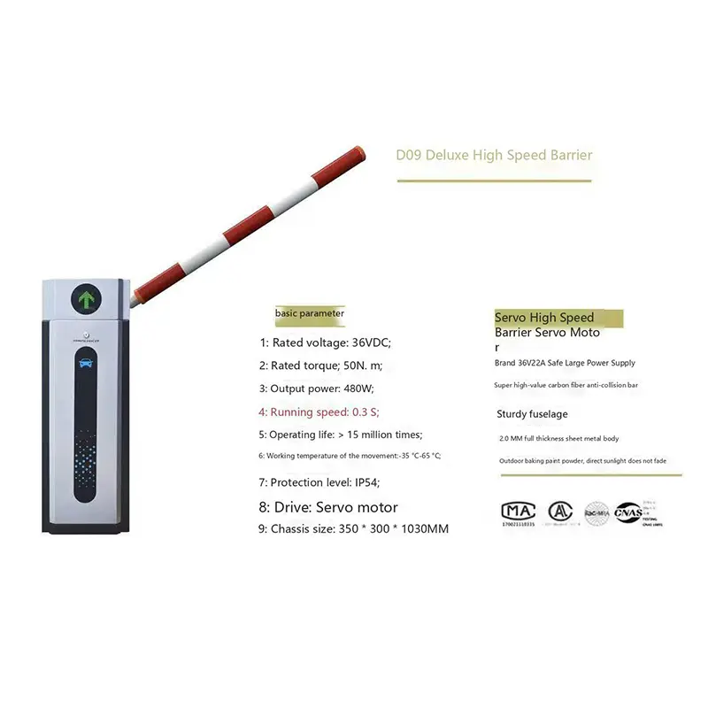 Easy-maintainable Intelligent Barrier Gate Model D11S Supplier, Quotation