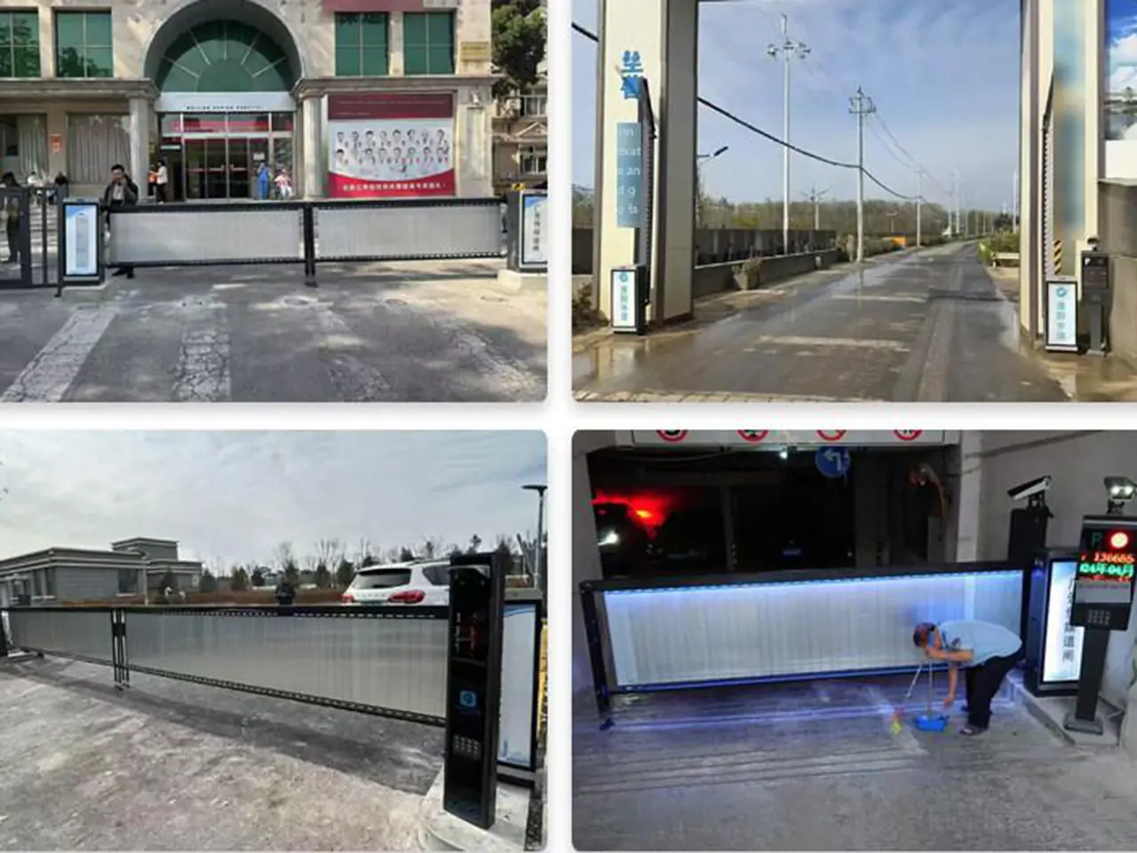 Do not allow people to approach the moving area of the barrier rod while the
