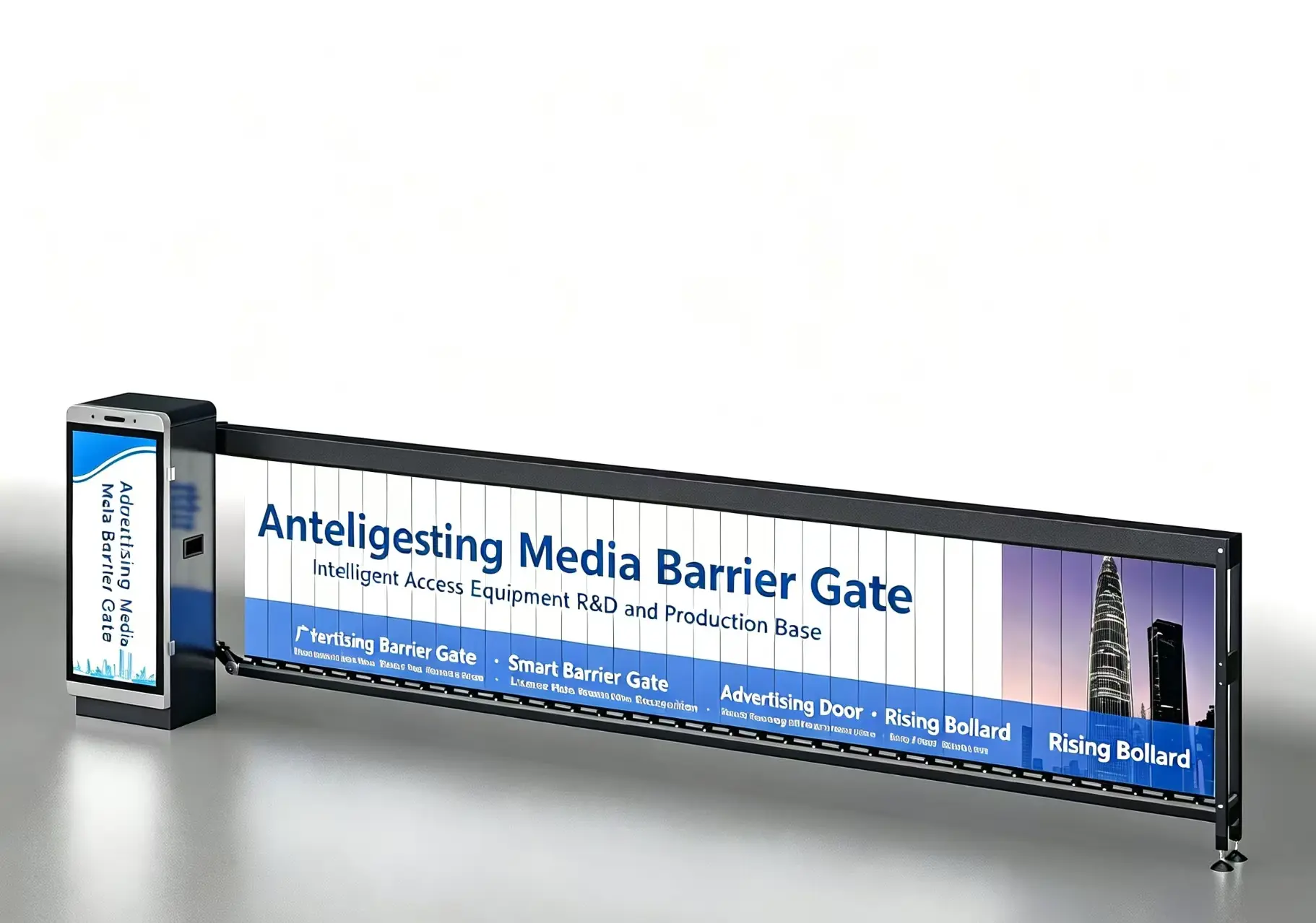 Commercial Louver Advertising Gate System