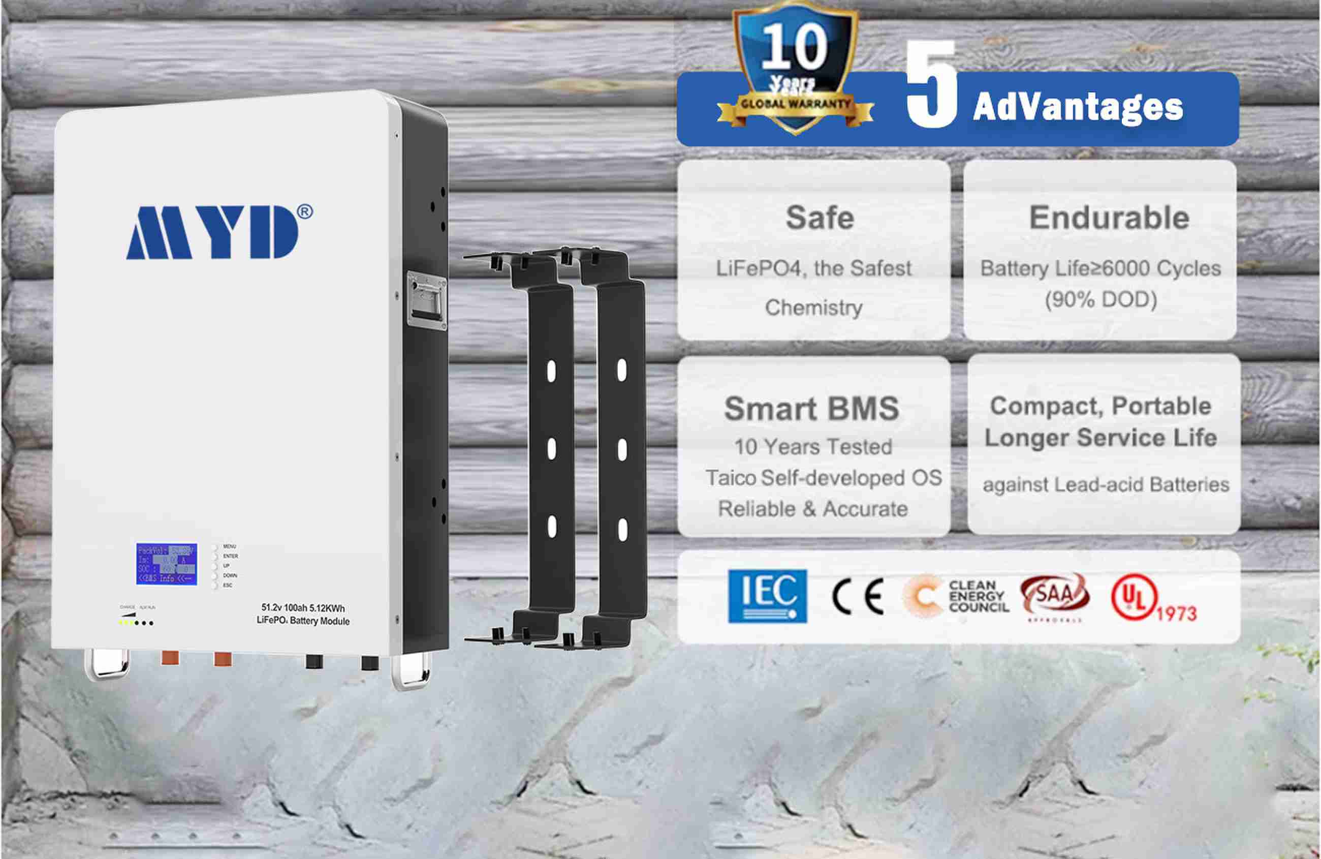 New Product High Quality Solar Storage Lithium Ion Battery 48V 200Ah 100Ah 5Kwh Home Solar Energy System 10Kw