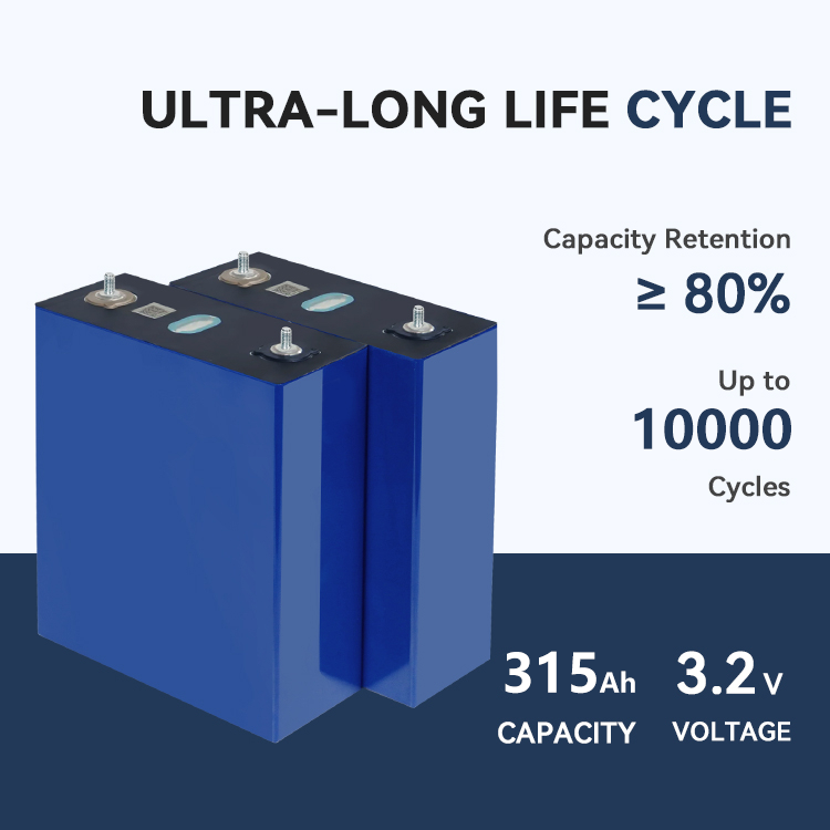 3.2V Prismatic Lifepo4 Lithium Ion Battery Cells 100Ah MB31 280Ah 340Ah 8000 Cycles Solar Energy Storage Batteries 315AH