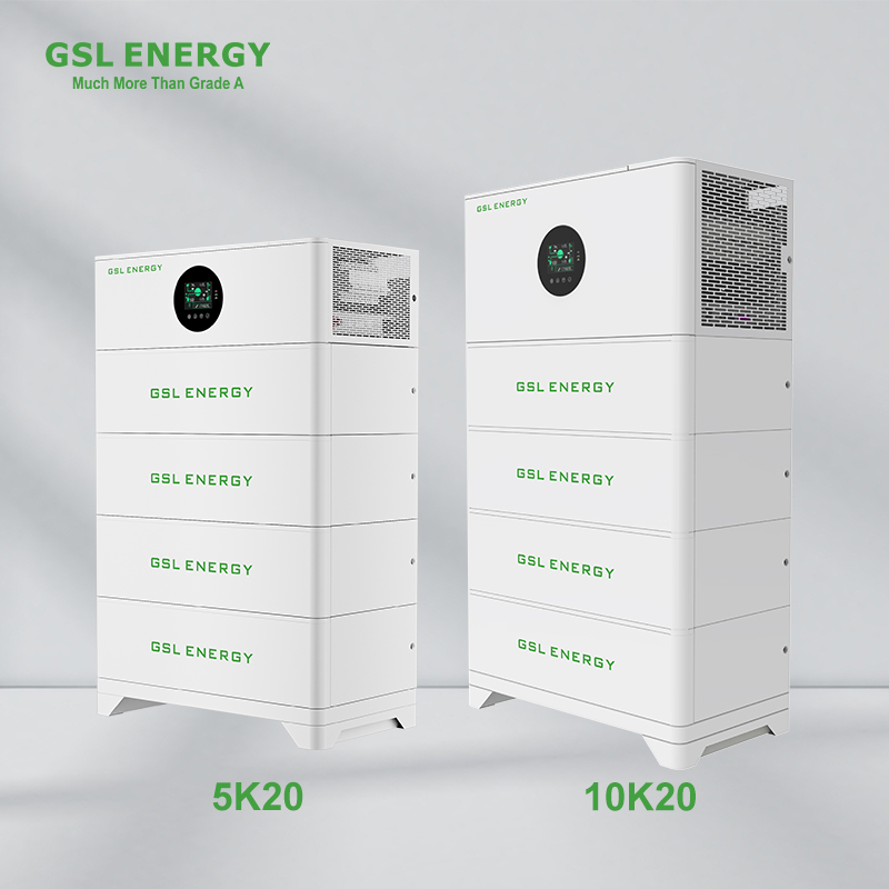 GSL ENERGY 10kWh Solar Battery With 5kva Inverter All in One System ESS 51.2V Low Voltage 100Ah LFP Plug Play 10 Years Warranty