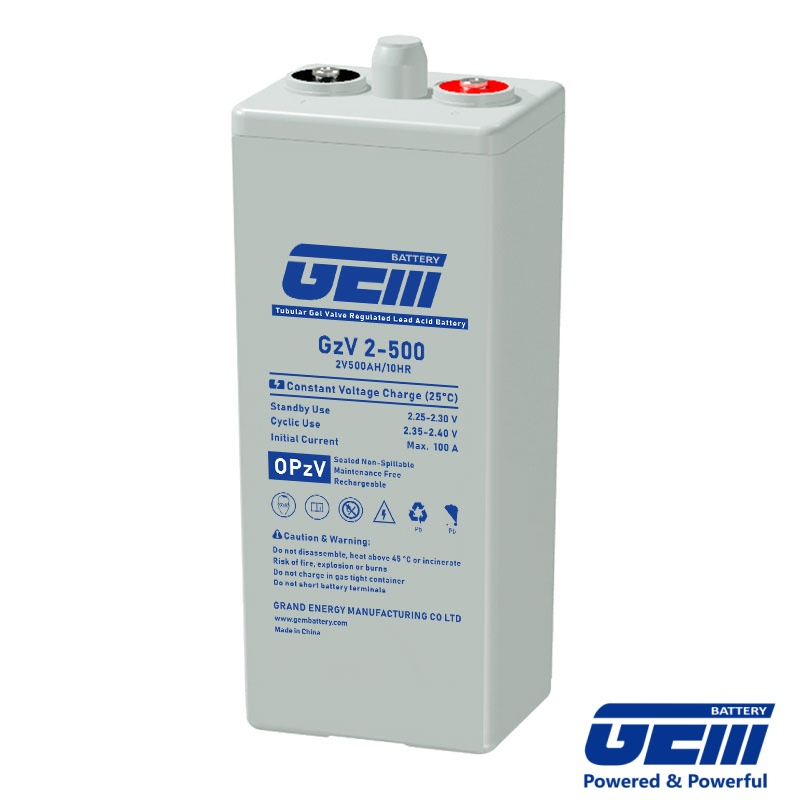 2V250Ah OPzV Solar Battery - Tubular Gel Tech, 6000+ Cycles for Utility-Scale Storage