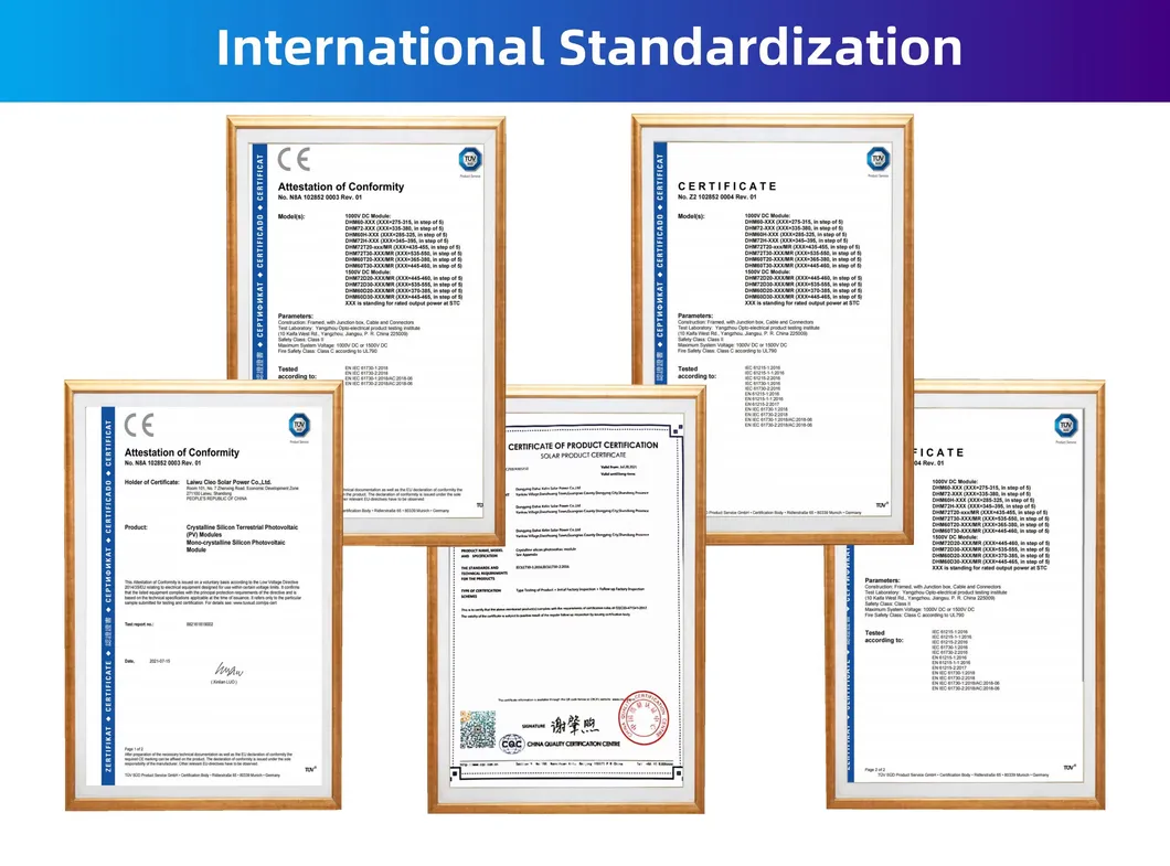 Certificates