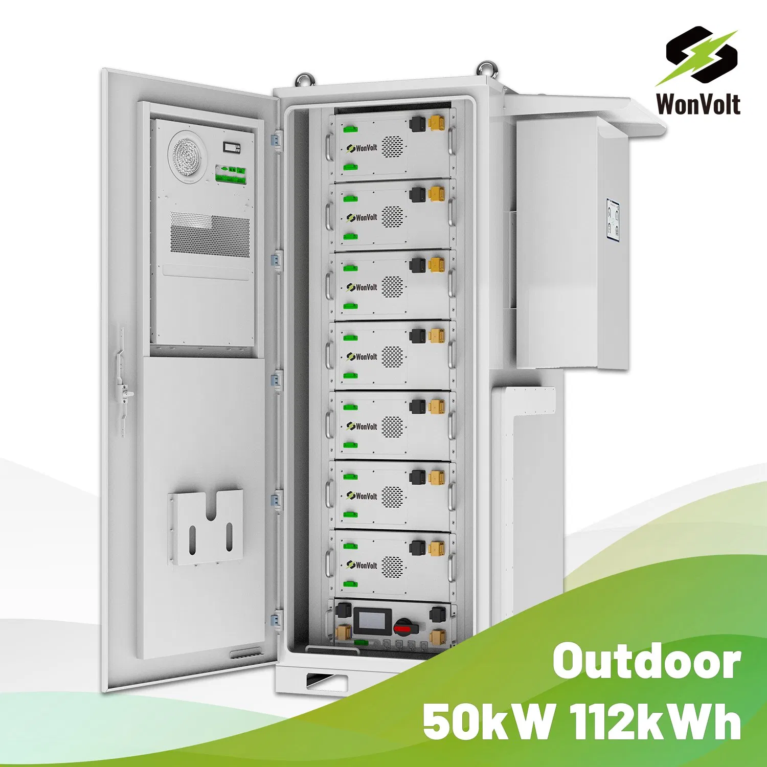 All-in-One Hybrid Battery Cabinet 100kwh 200kwh Bess Battery Energy Storage Container for Commercial Solar Storage