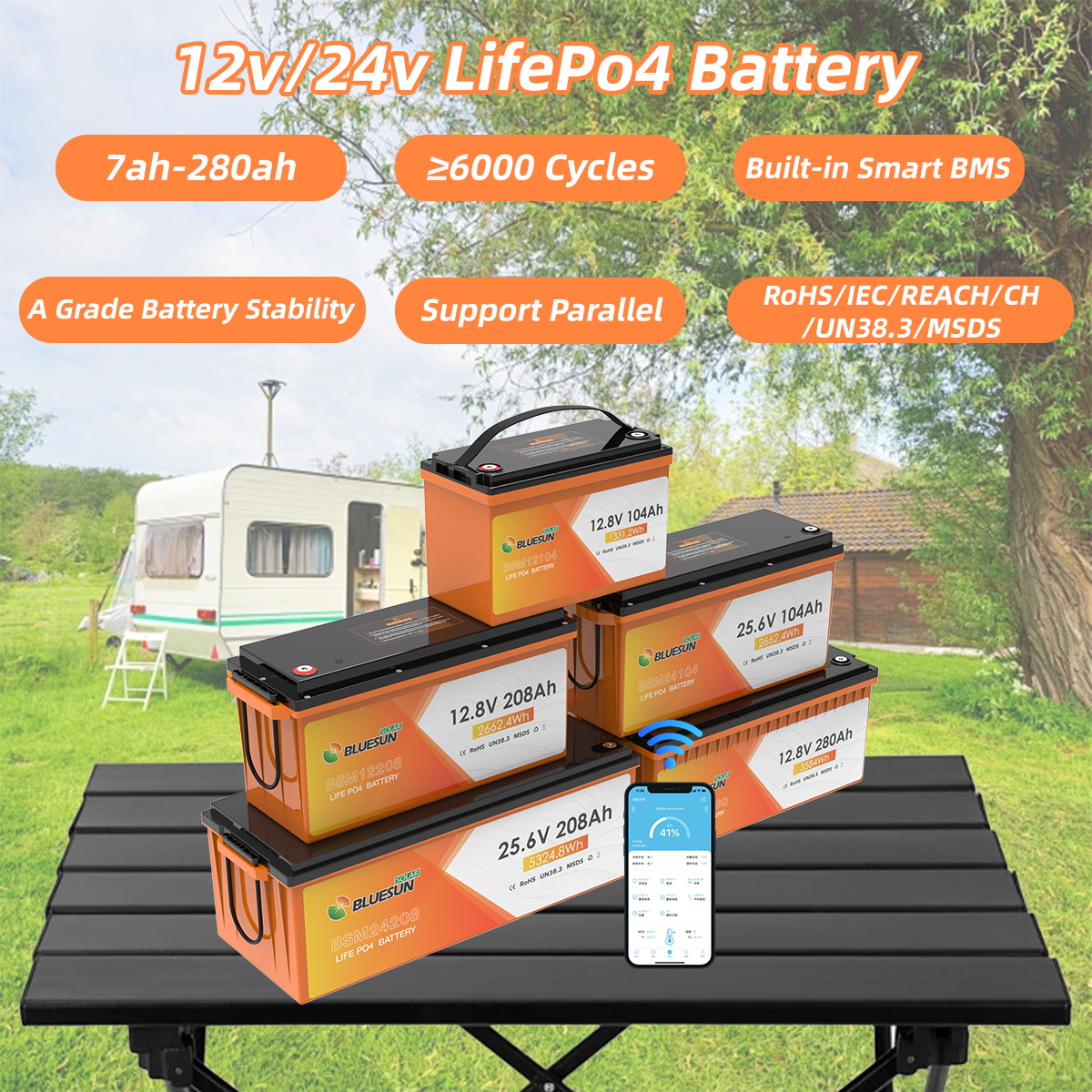 Deep Cycle Solar Lithium Ion 12.8V 24v 400Ah 300AH 200AH 100AH Home Battery with Cheap Price