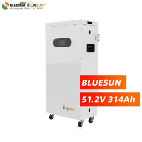 Bluesun 51.2V 314Ah Low Voltage LiFePO4 Battery Long Lifes 6000 Cycles for Solar Energy System