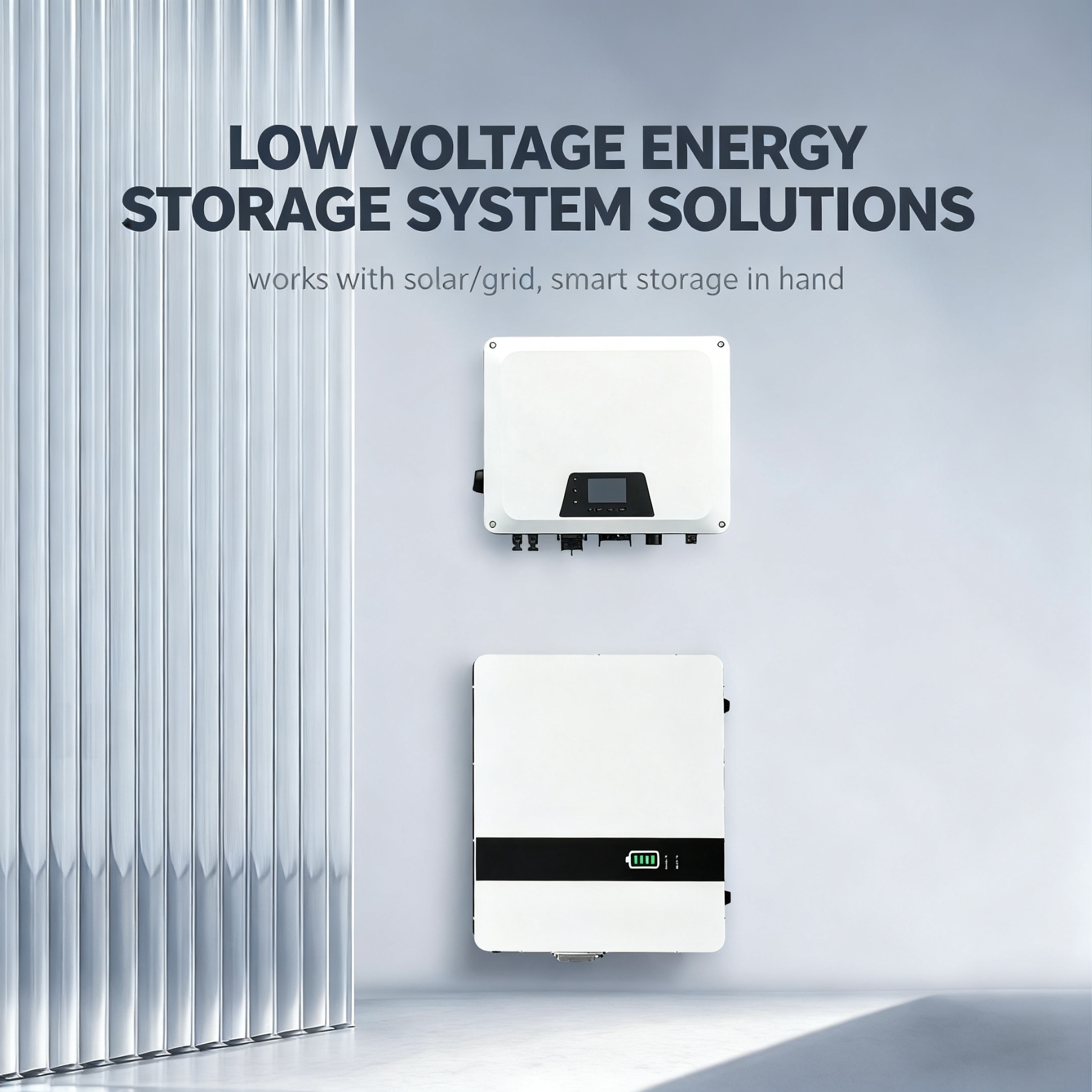Low Voltage Container Energy Storage System Battery 5.12kWh LiFePO4 IP65 Solar Energy Storage System for Home Use