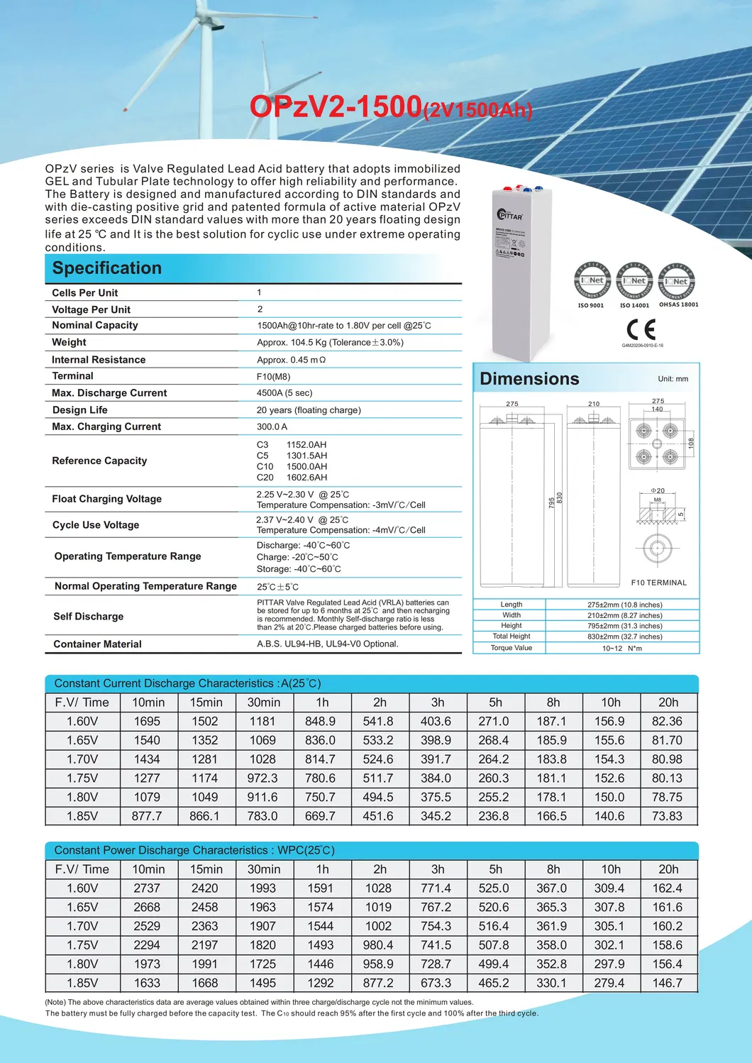 VRLA Lead Acid Tubular Gel Battery 1