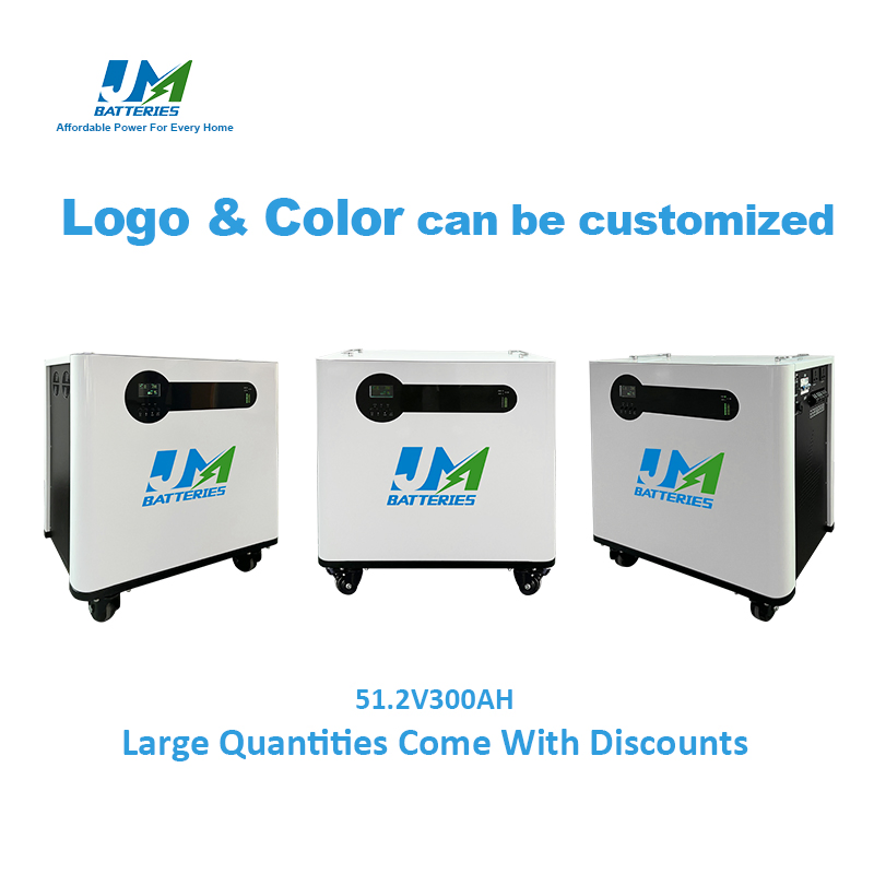 China Manufacturer Wholesale Price All in One 51.2V 5kw 10kw Hybrid Inverter LiFePO4 Lithium Battery 48V 200ah 300ah for Home Solar Energy Storage System