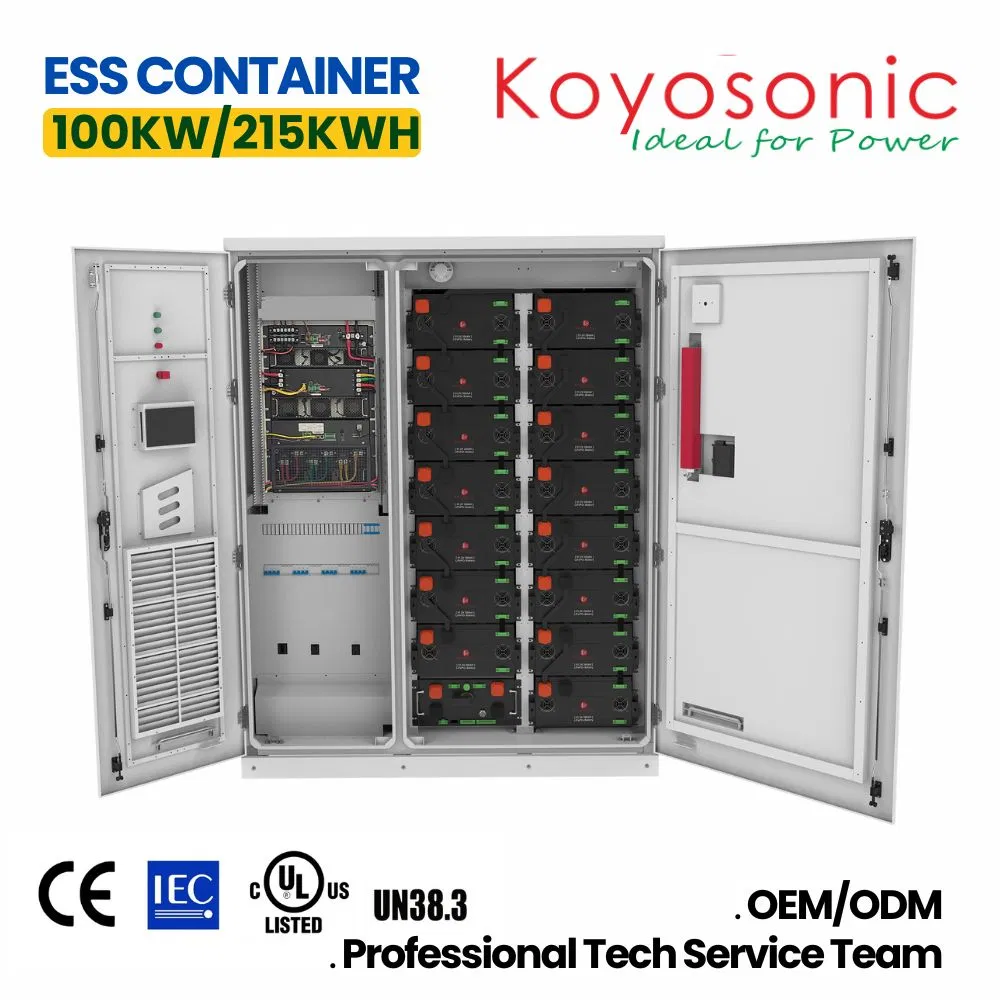 Residential Battery Storage System 100kw Hybrid Inverter + 241kwh LiFePO4 Battery Pack