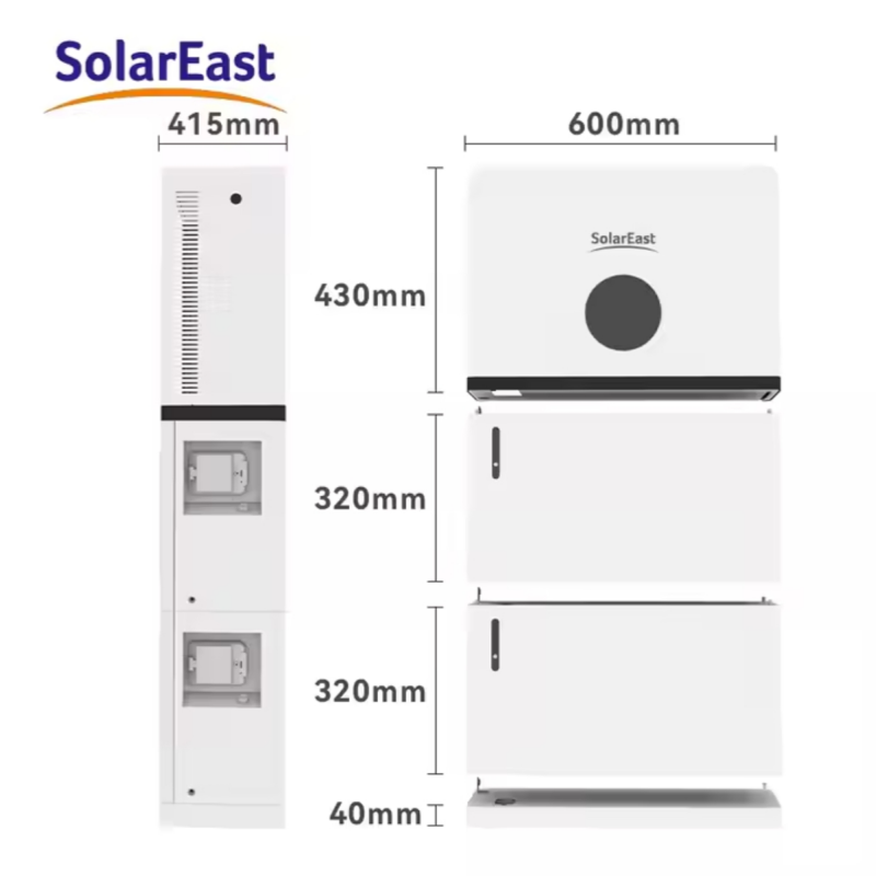 Sunrain SolarEast Best Selling All in One Stack Battery Low Voltage Lifepo4 Lithium Lon Battery Home Energy Storage Battery