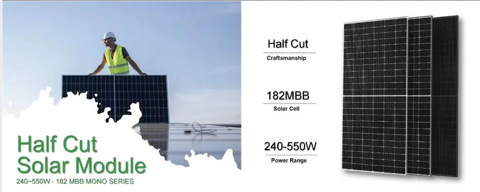 Monocrystalline 550W Solar Panel Banner