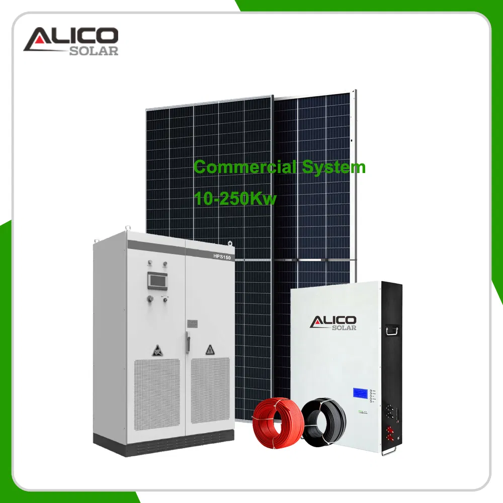 Flexible Photovoltaic Industrial Solar Energy System 20kw 50kw 100kw 200kw 500kw with Battery Energy Storage Containerized Support Project