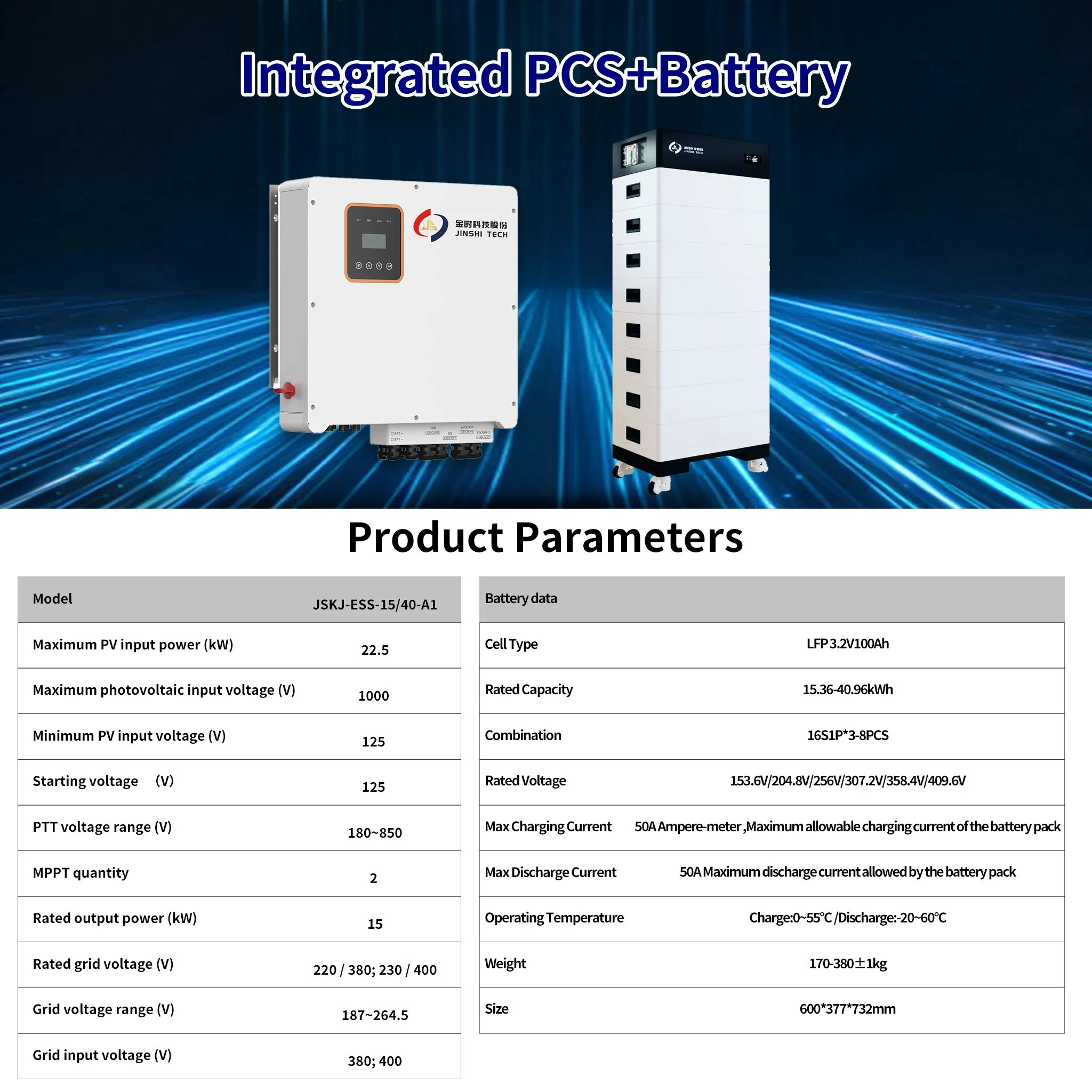 OEM ODM 15kw Home Hybrid Photovoltaic Energy Storage Three Phase Grid/off Grid System Solution