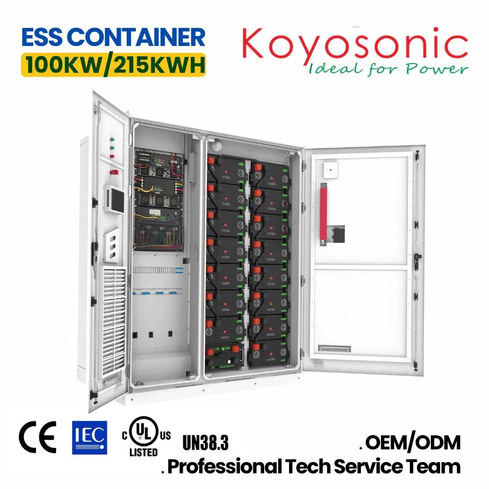 Residential Battery Storage System 100kw Hybrid Inverter + 241kwh LiFePO4 Battery Pack