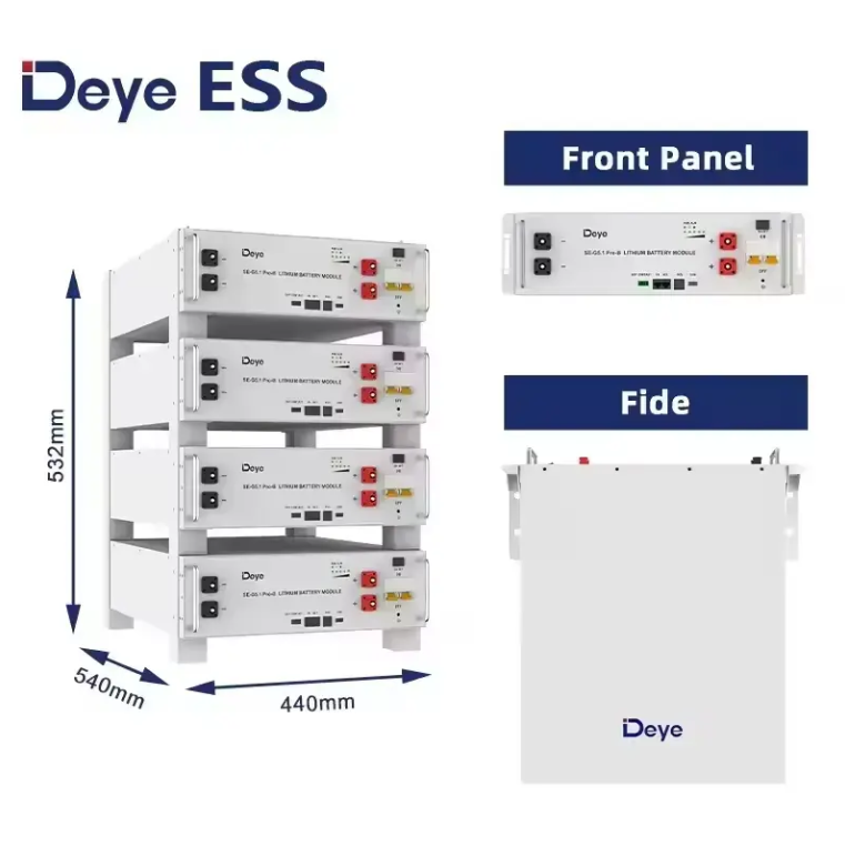 Deye SE-G5.1 Pro-B High Quality Lithium Battery 51.2V Low Voltage Battery Energy Storage System for Home Use
