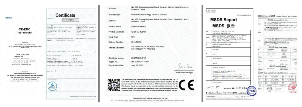 Certifications