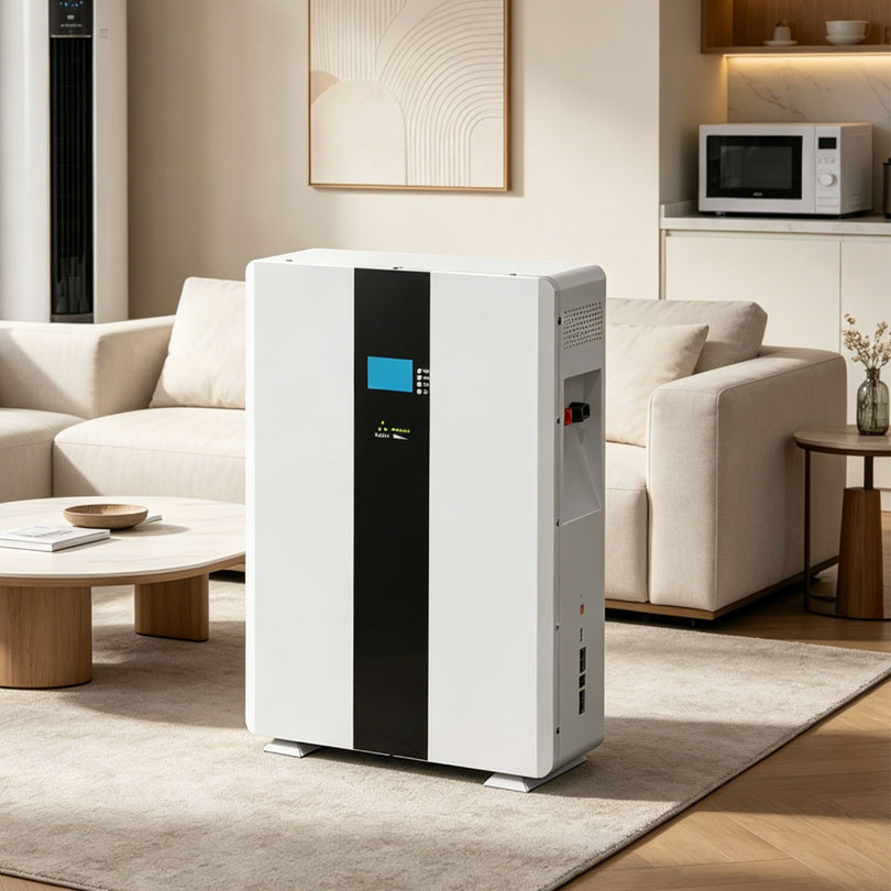 Home Energy Storage System Low Voltage 51.2V100AH Wall-Mounted LiFePO4 Battery Pack 6000 Cycles for Residential Solar Storage