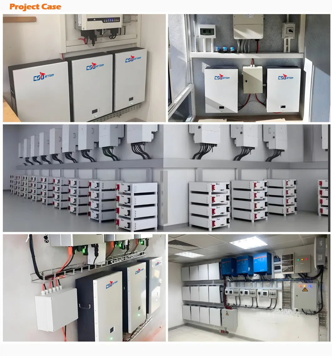 Csbattery 51.2V200ah Wall-Mounted LiFePO4 Battery Factory Price 48V-200ah/10.24kwh Lithium-Battery-Pack for 10 Kw-Solar-UPS-System/Amy