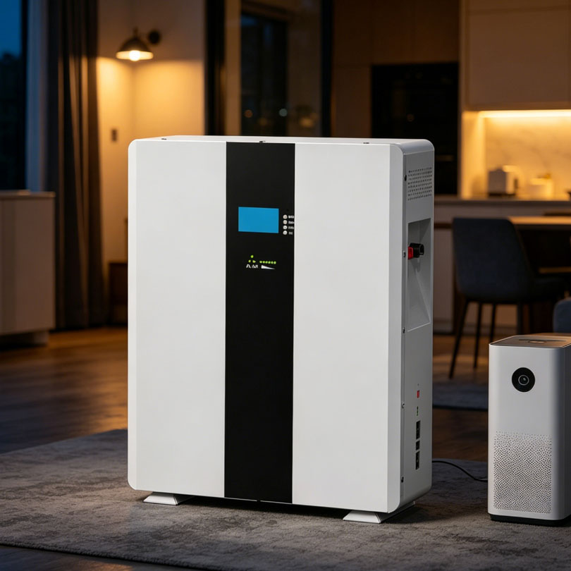 Home Energy Storage System Low Voltage 51.2V100AH Wall-Mounted LiFePO4 Battery Pack 6000 Cycles for Residential Solar Storage