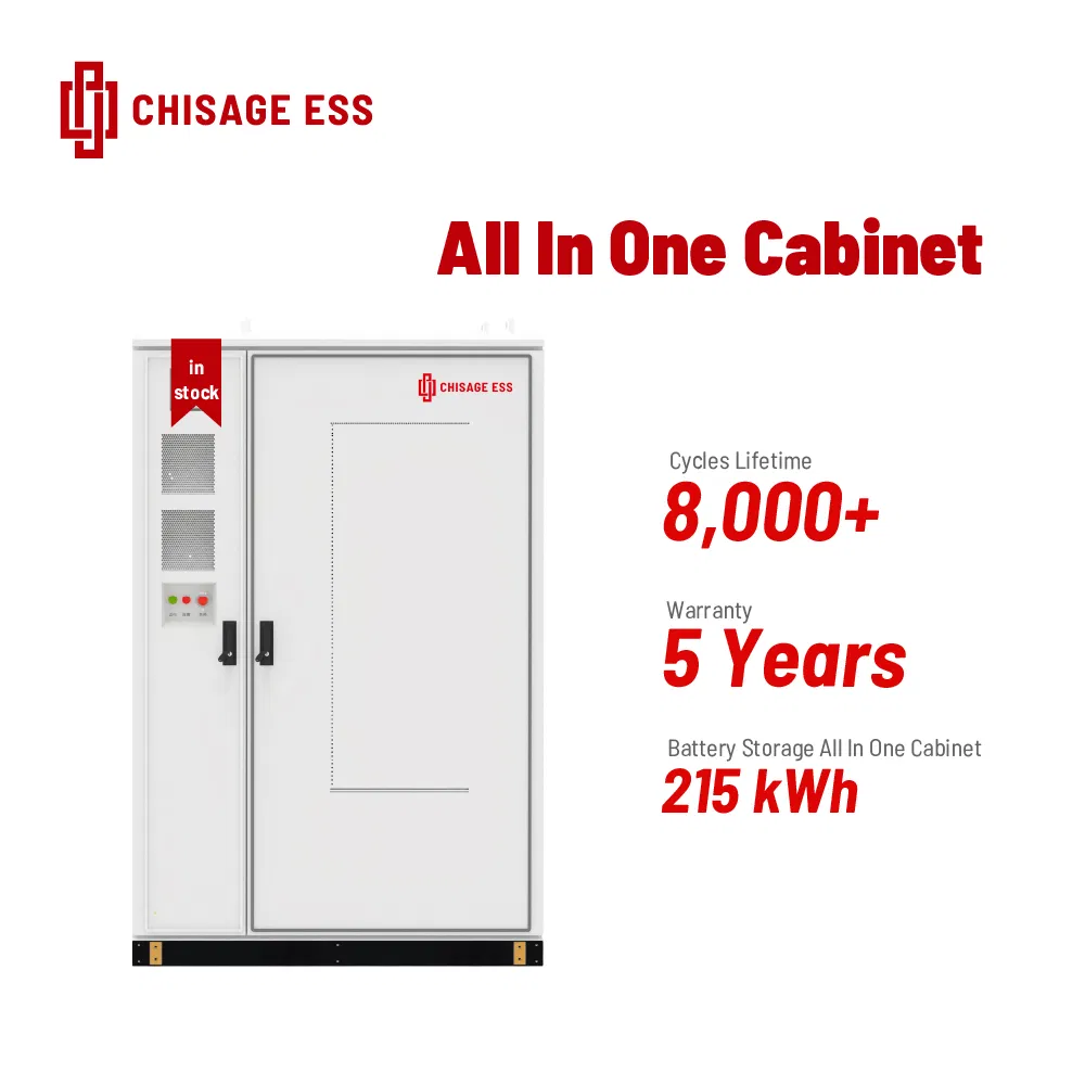 Chisage Ess 215kwh Storage Lithium Battery 100kw Indurtial Inverter All in One Solar Power Storage System