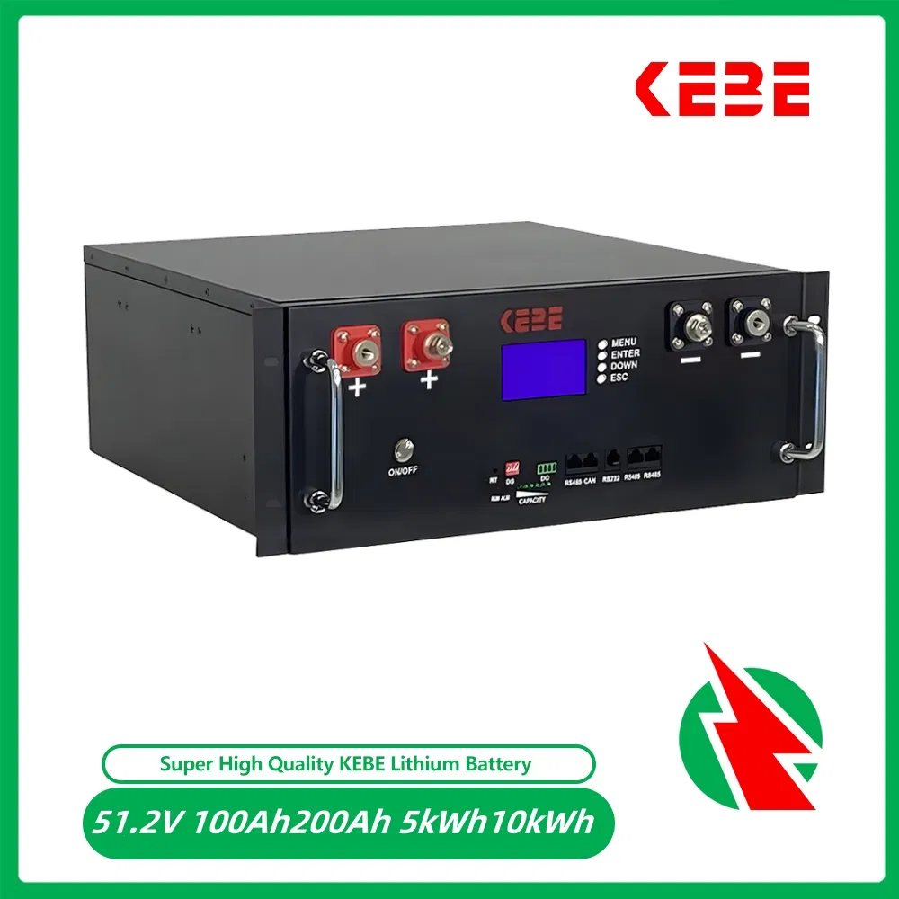 10kwh Lithium Ion Battery 51.2V200ah Solar Power Energy Storage Rack Mounted Deep Cycle LiFePO4 Rechargeable Battery