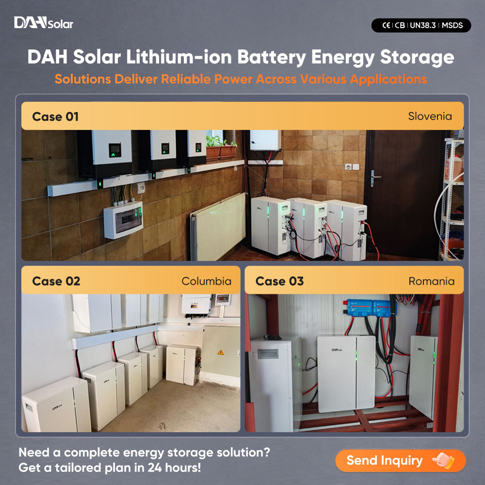 DAH Solar Battery Cell Lifepo4 16kWh 51.2V 314Ah Hybrid Solid-Liquid Tech Low Voltage Household Storage