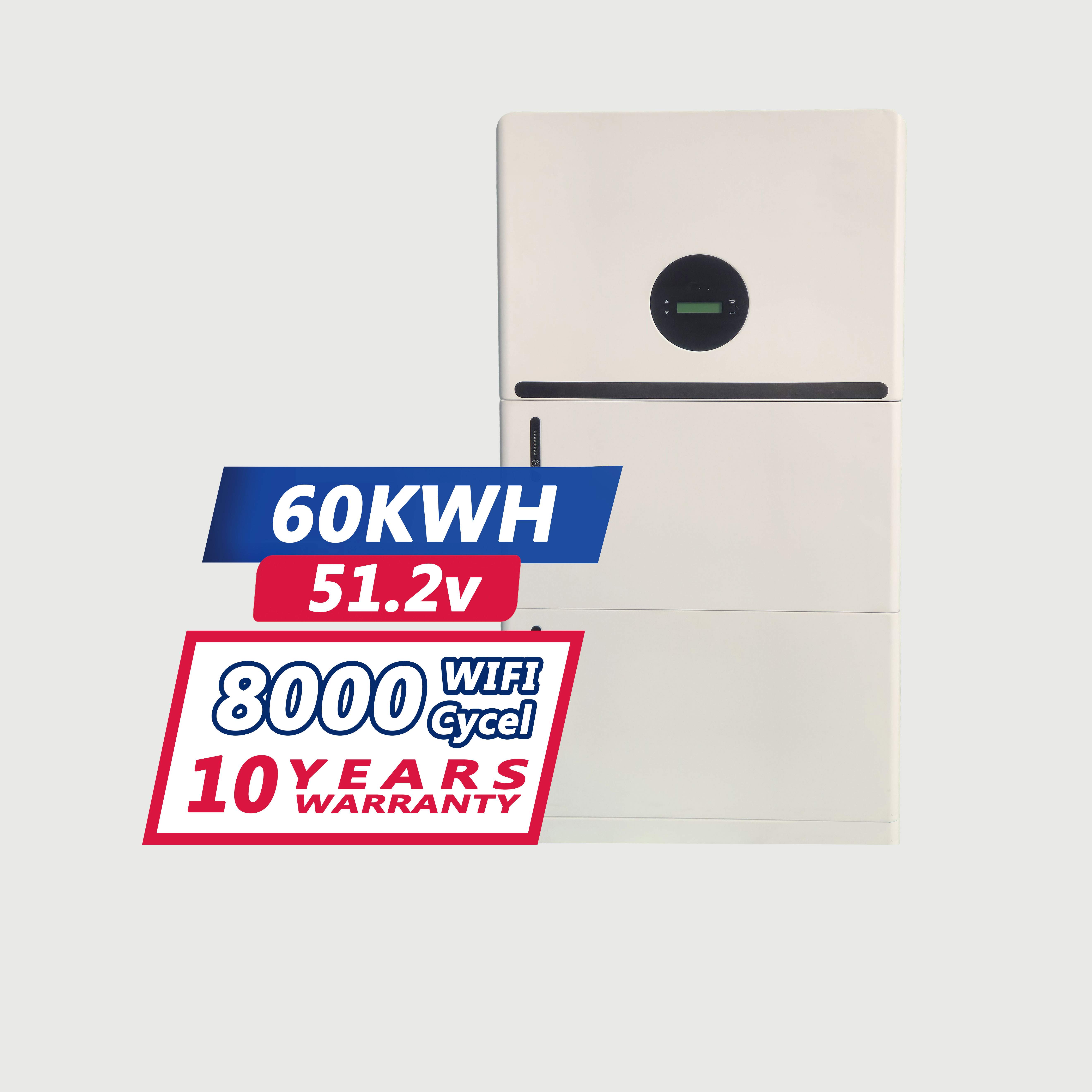 Factory Price 5.12KWh LiFePO4 Low Voltage Lithium Battery Solar Battery for Solar System 5KW