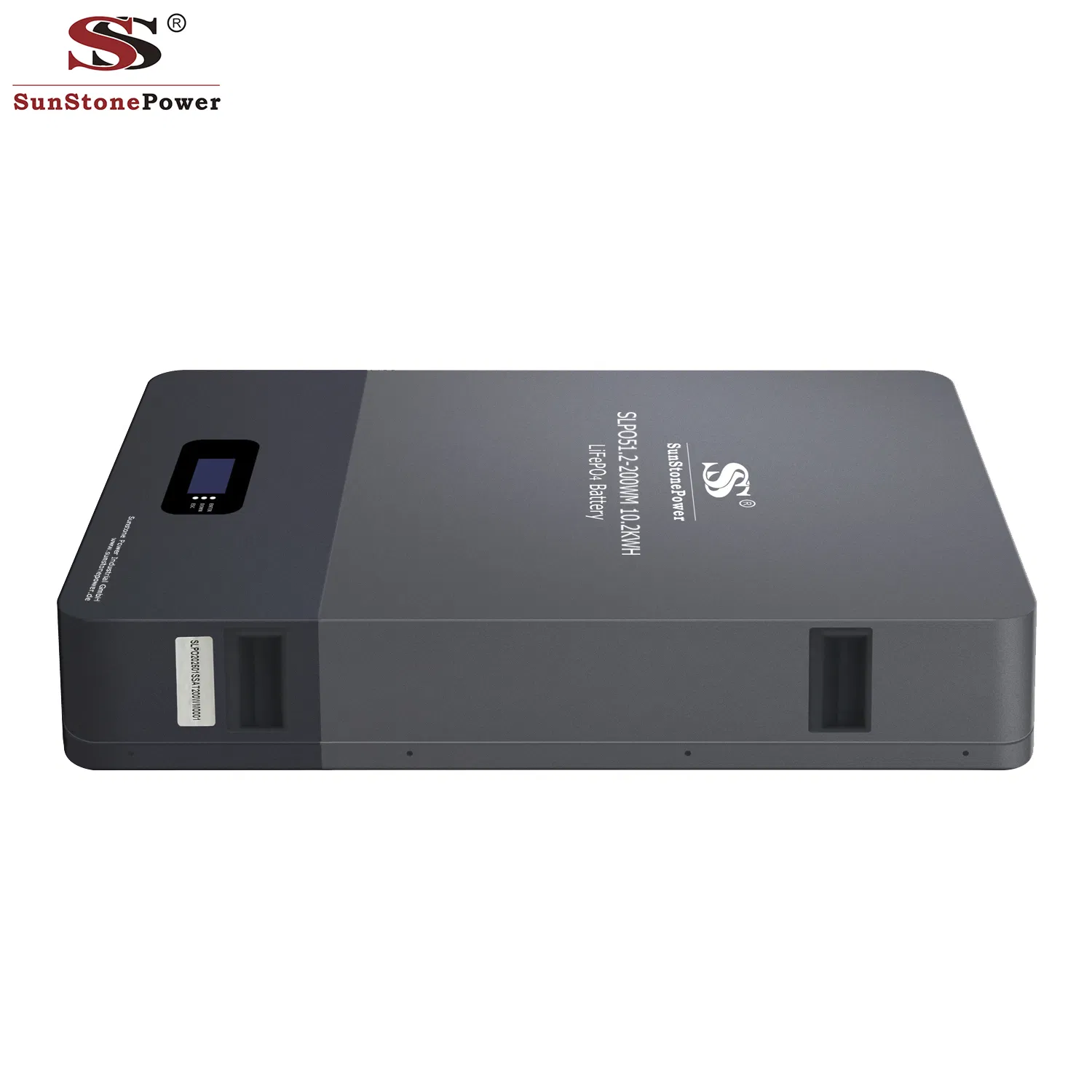 51.2V 200ah 10.2kwh Wall-Mounted LiFePO4 Battery with BMS Function for Solar Storage