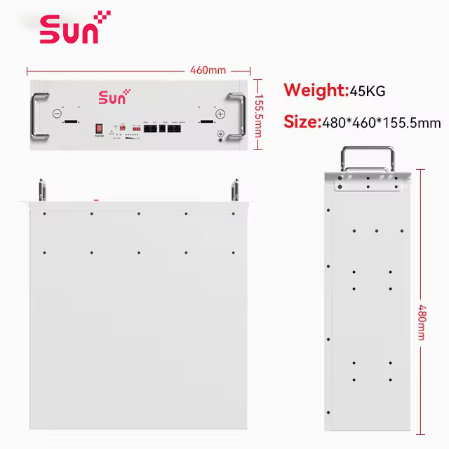 SUNPLUS Solar LiFePO4 Lithium Battery High Safety 51.2V 100Ah 5kWh 10kWh 15kWh 20kWh 10-Year Warranty 6000 Cycle Life